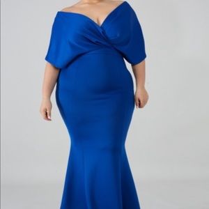 Pretty blue maxi dress